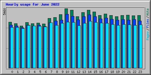 Hourly usage for June 2022